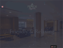 Tablet Screenshot of pefkoshotel.com
